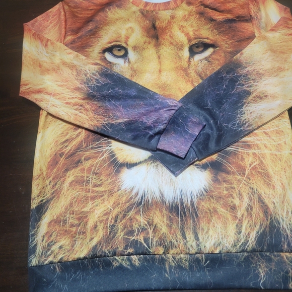 Lion Print Sweater - Picture 9 of 11